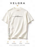 Camiseta Unisex de Algodón – Diseño Casual con Estampado de Letras, Cuello Redondo y Manga Corta