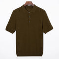 Velora™ Polo Knit Hombre | Suéter Ligero de Manga Corta con Cuello Polo