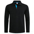 Polo de Manga Larga para Hombre – 95% Algodón, Casual y Transpirable