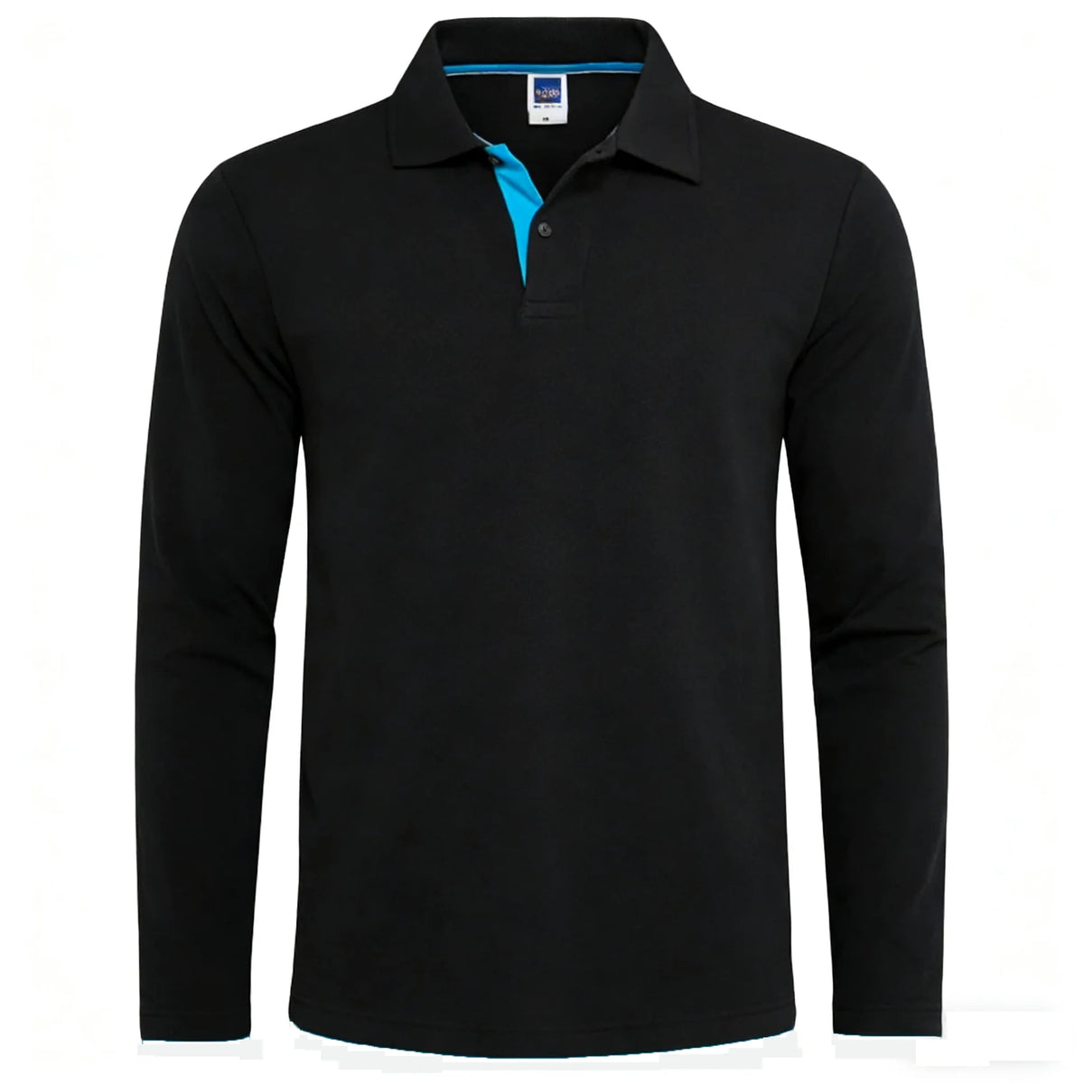 Polo de Manga Larga para Hombre – 95% Algodón, Casual y Transpirable