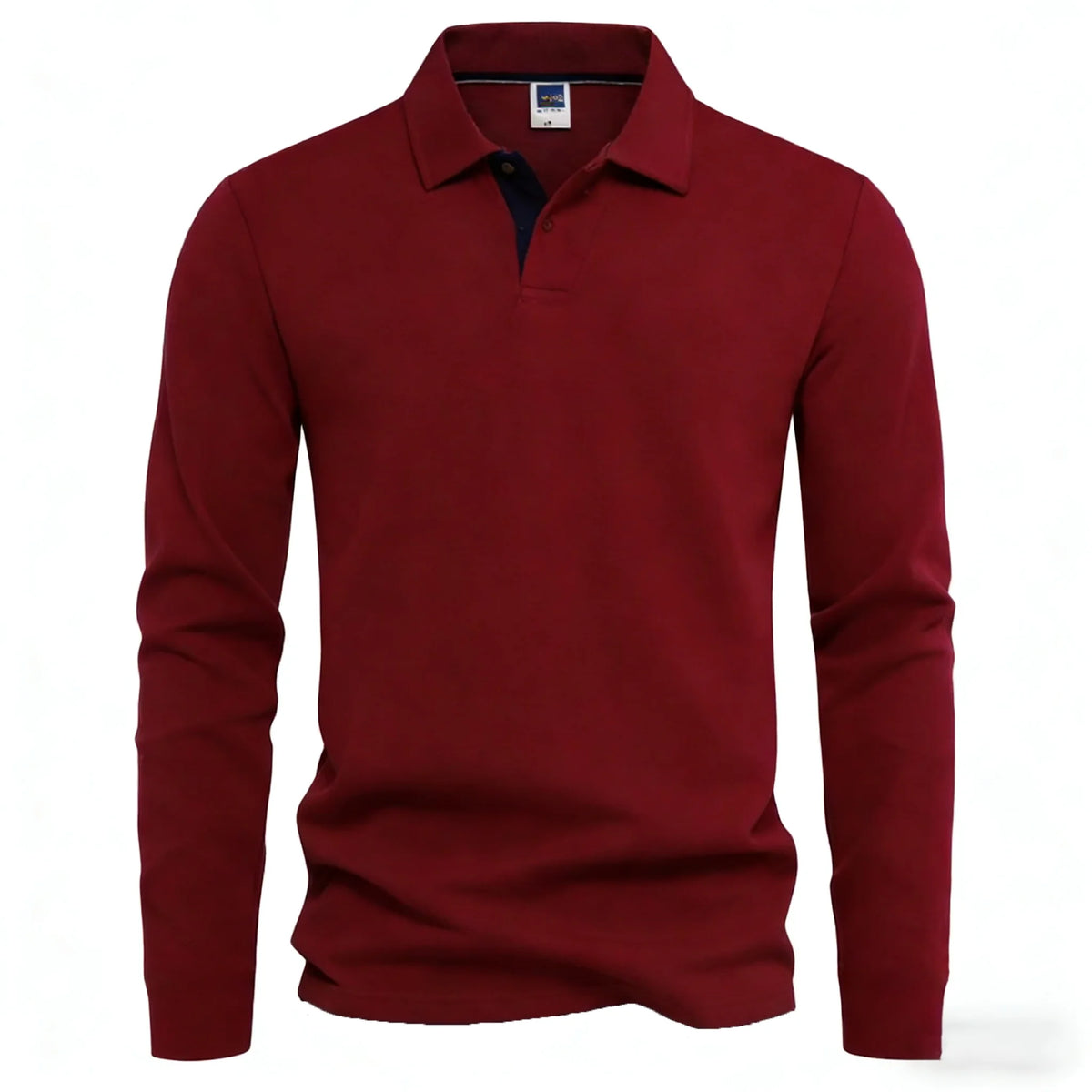 Polo de Manga Larga para Hombre – 95% Algodón, Casual y Transpirable